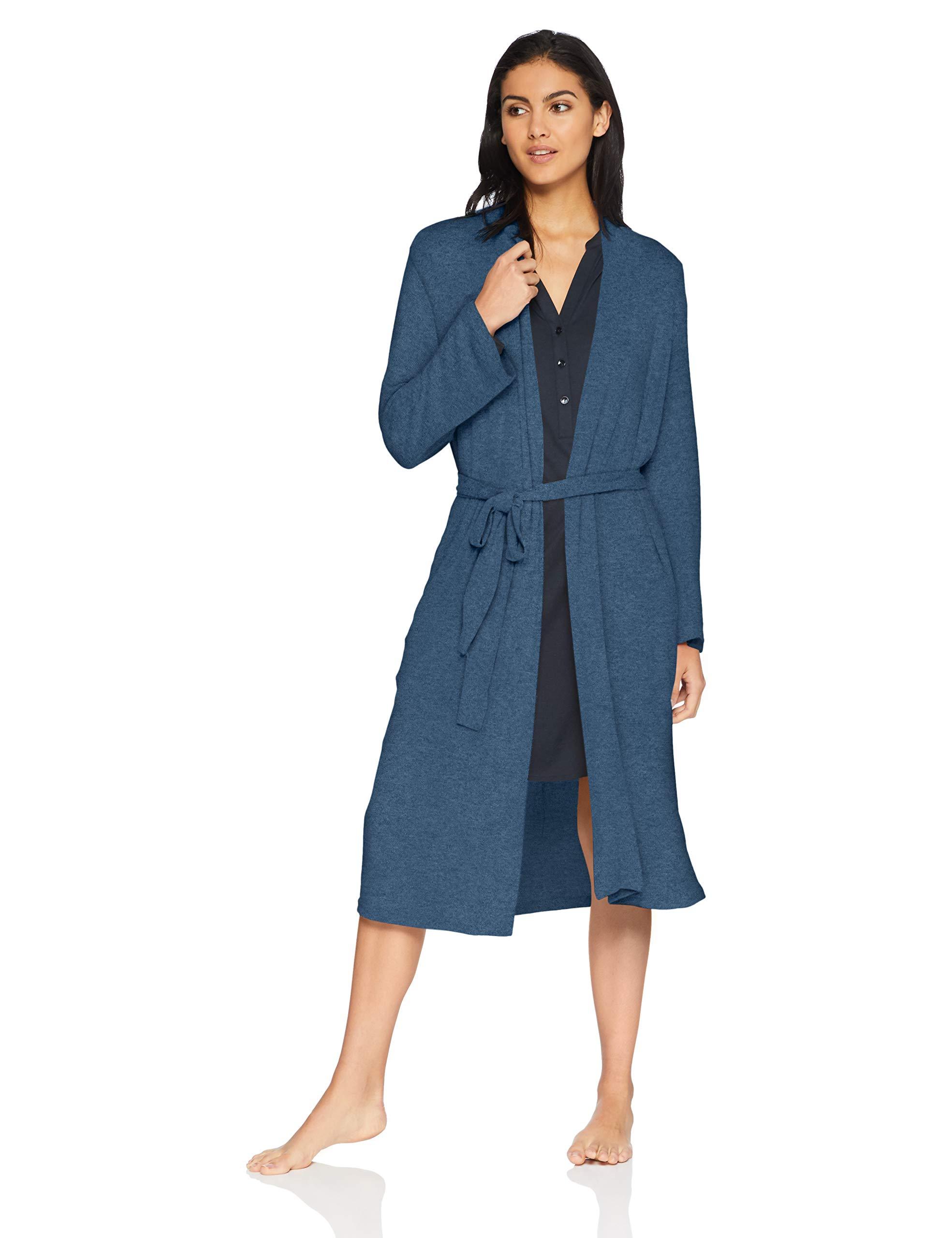 N Natori Brushed Sweater Knit Robe in Indigo (Blue) Lyst