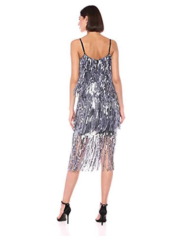 roxy sequin fringe dress