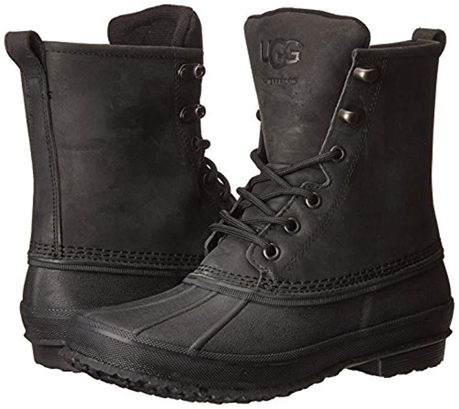 UGG Wool Yucca Winter Boot in Black for Men - Lyst