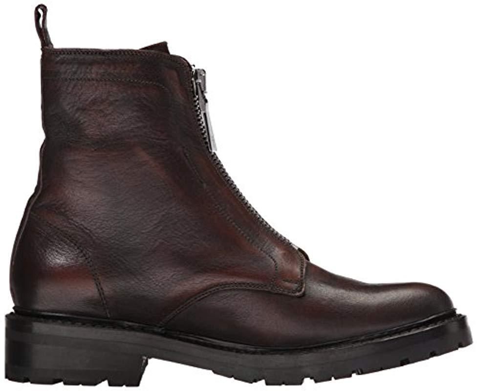 frye julie front zip combat boot
