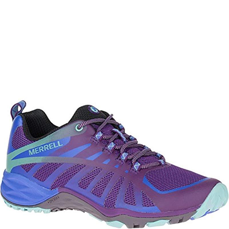 Merrell Siren Edge Q2 WP Womens Purple Waterproof Walking Hiking Shoes Size 5-8 