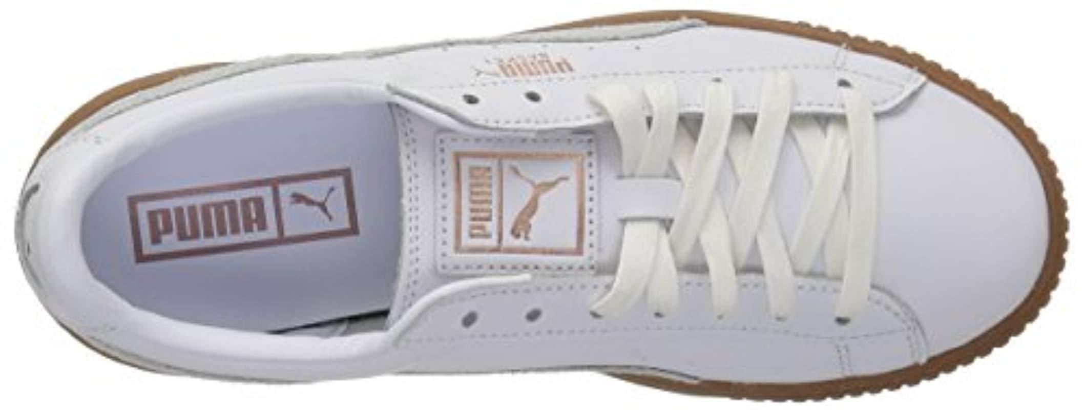 puma basket platform euphoria gum