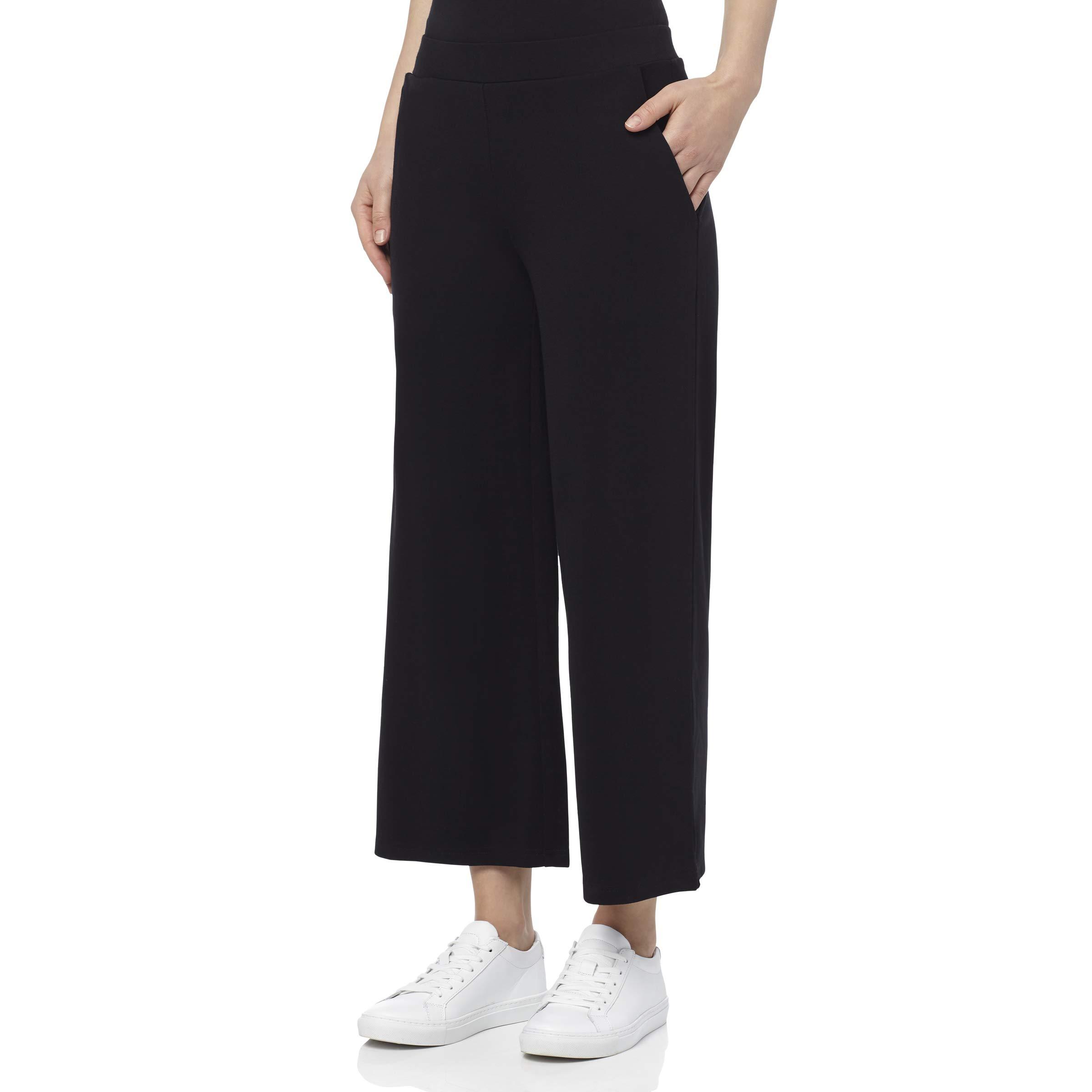 Jones New York Pull On Wide Leg Crop Pant in Black | Lyst