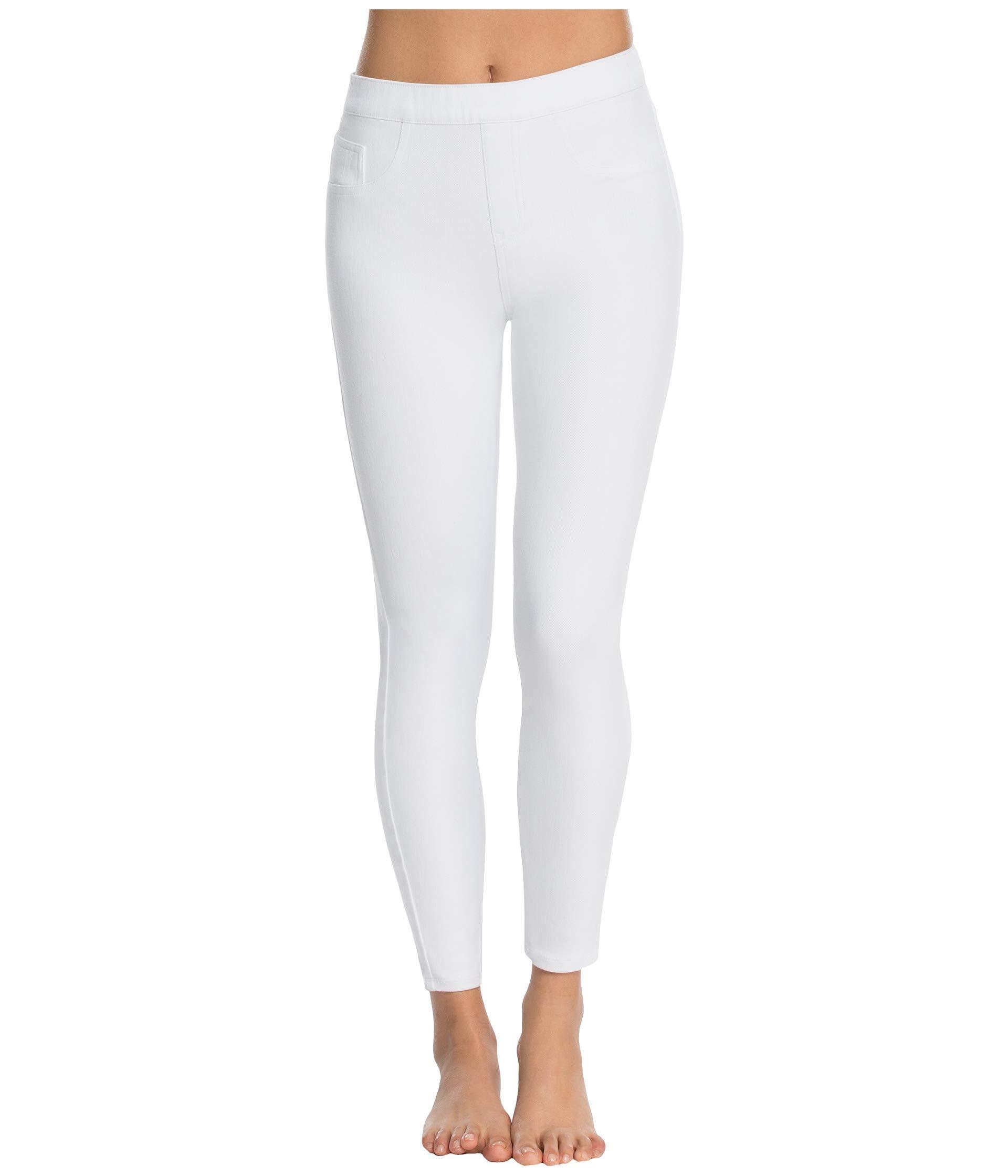 Spanx Cropped Denim Leggings in White 