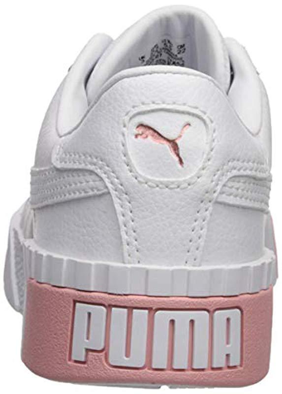 PUMA Rubber Cali Sneaker, White-rose Gold, 7.5 M Us | Lyst