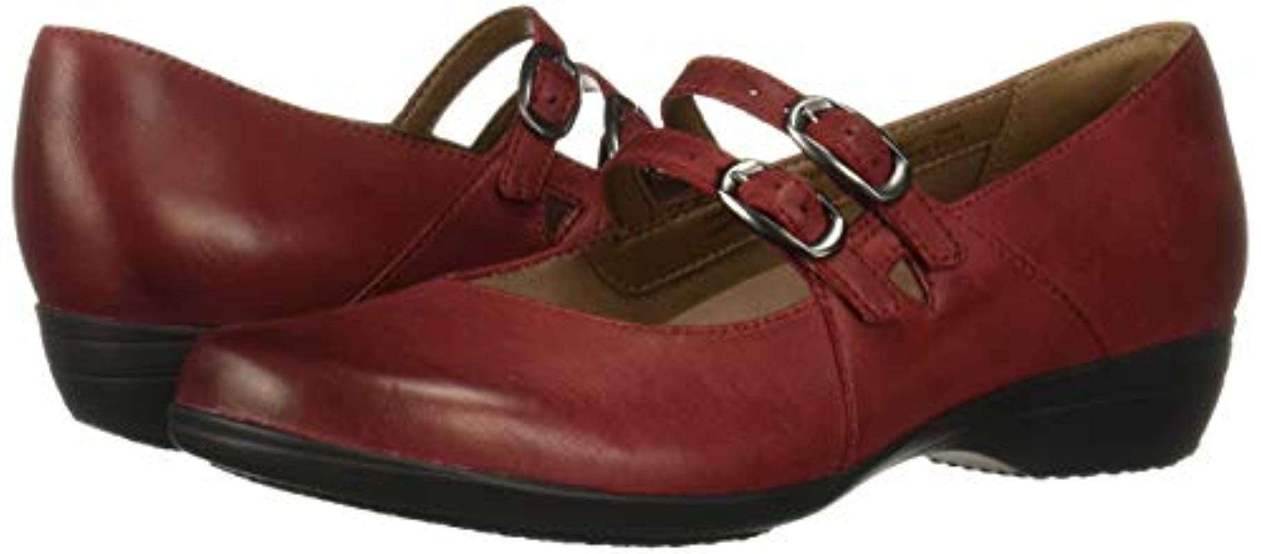 dansko red mary janes