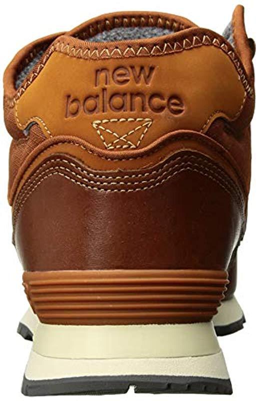 New Balance Leather Iconic 574 Sneaker in Brown for Men - Save 17% | Lyst