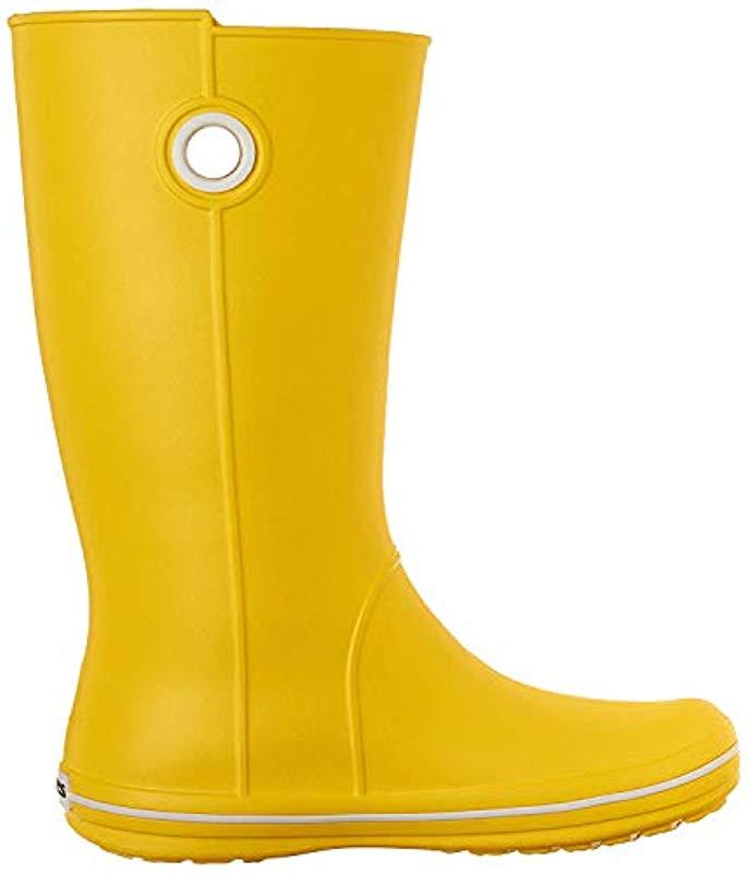 Crocs™ Crocband Jaunt Rain Boots in Yellow | Lyst