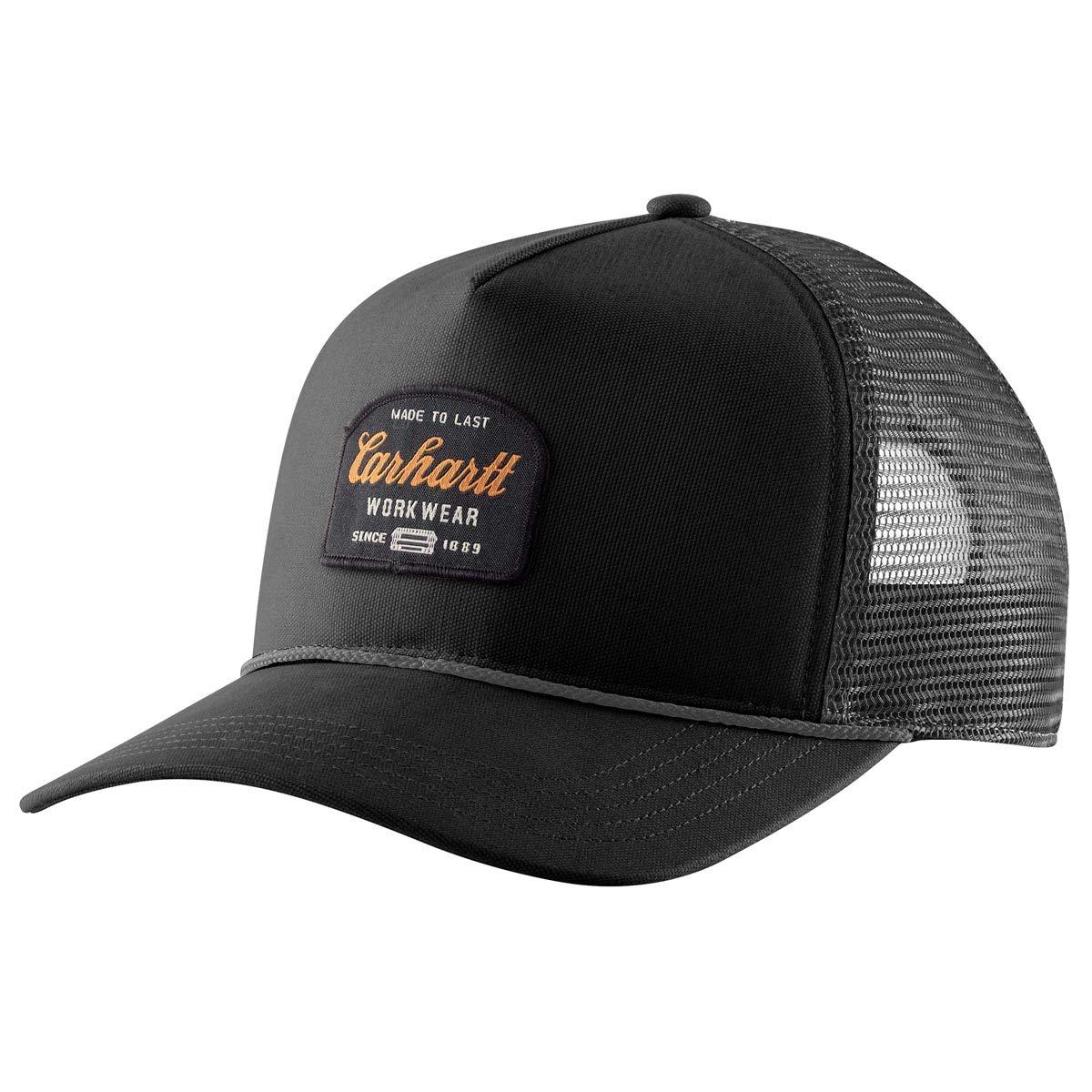 Carhartt Cotton Force Mesh Back Graphic Cap in Black for Men | Lyst