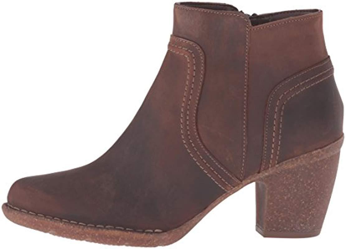 clarks western ankle booties