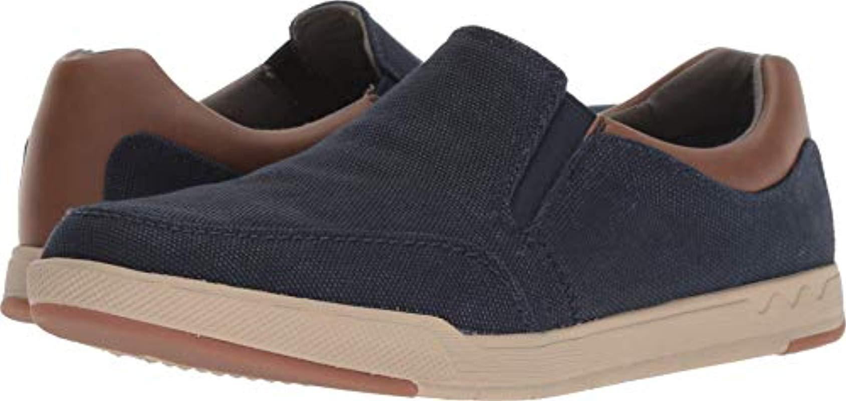 Clarks Men's Canvas 'step Isle' Slip-on Shoes in Blue for Men | Lyst