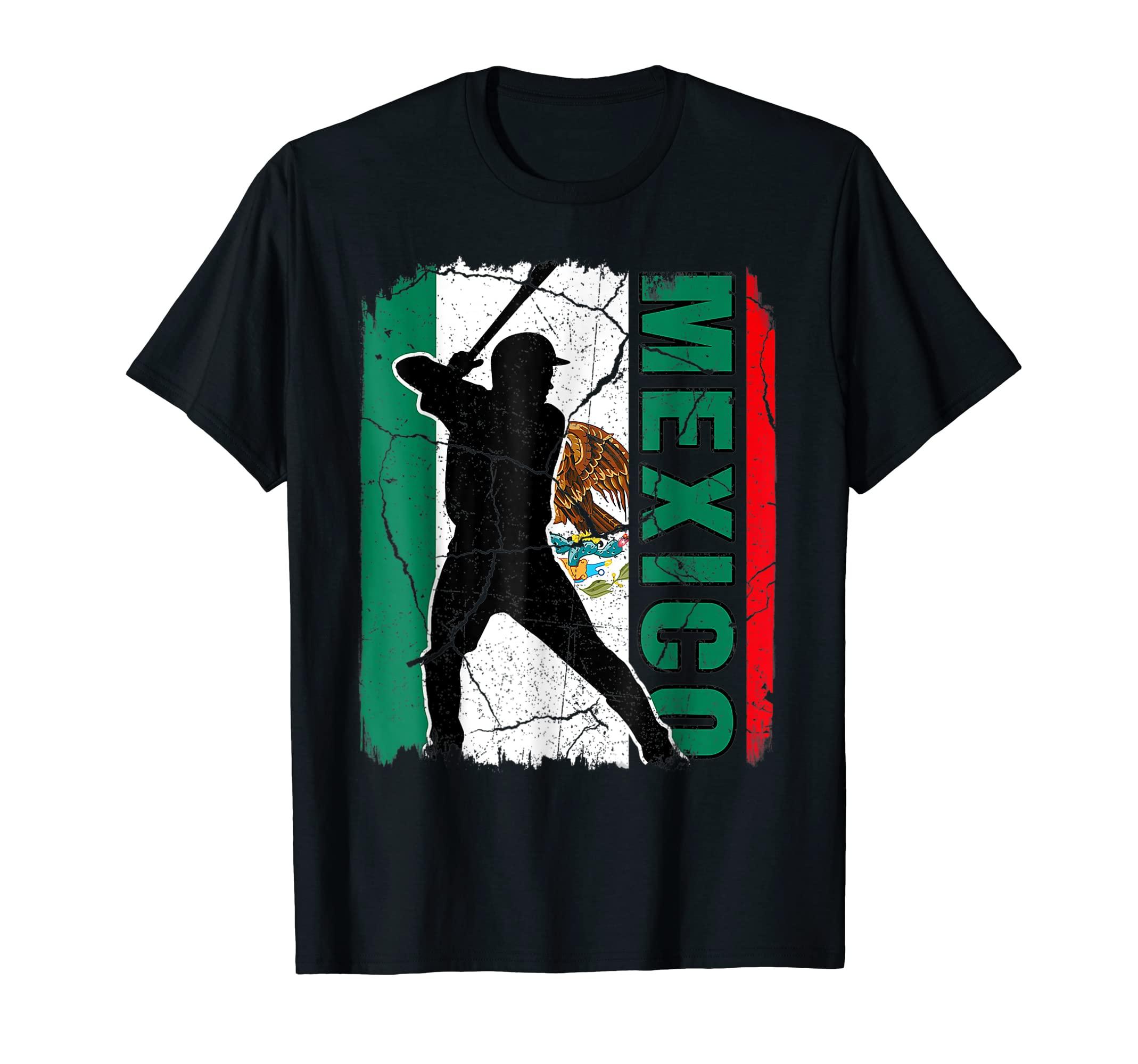 COACH Mexican Baseball Player Mexico Flag Baseball Fans Tshirt in