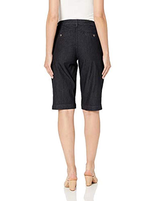 bandolino ivette denim bermuda shorts
