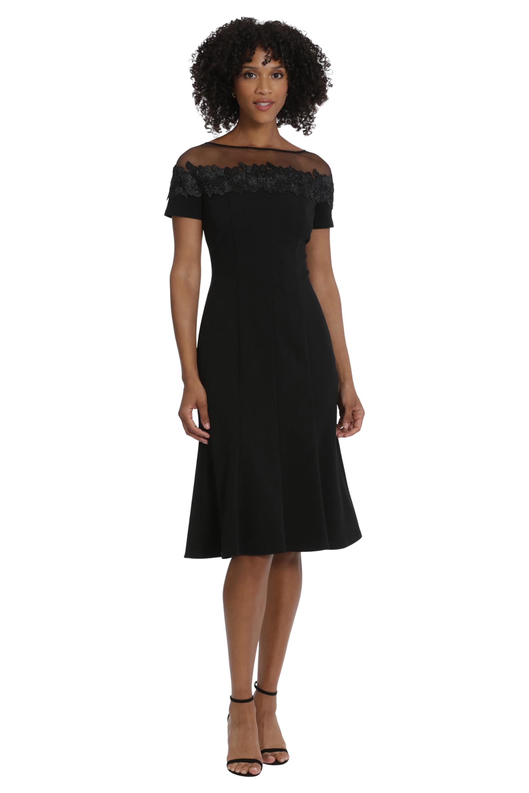 Maggy london cheap sheer illusion dress