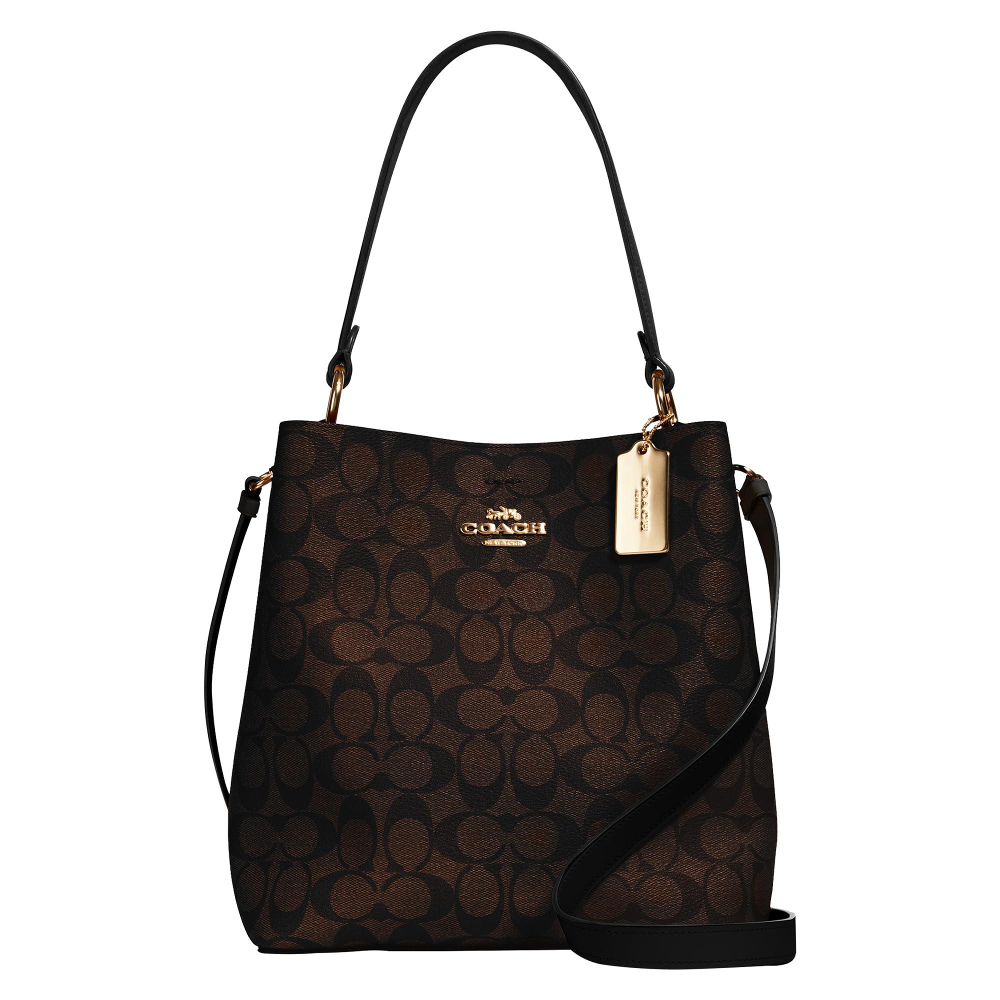 Coach bucket shop bag black