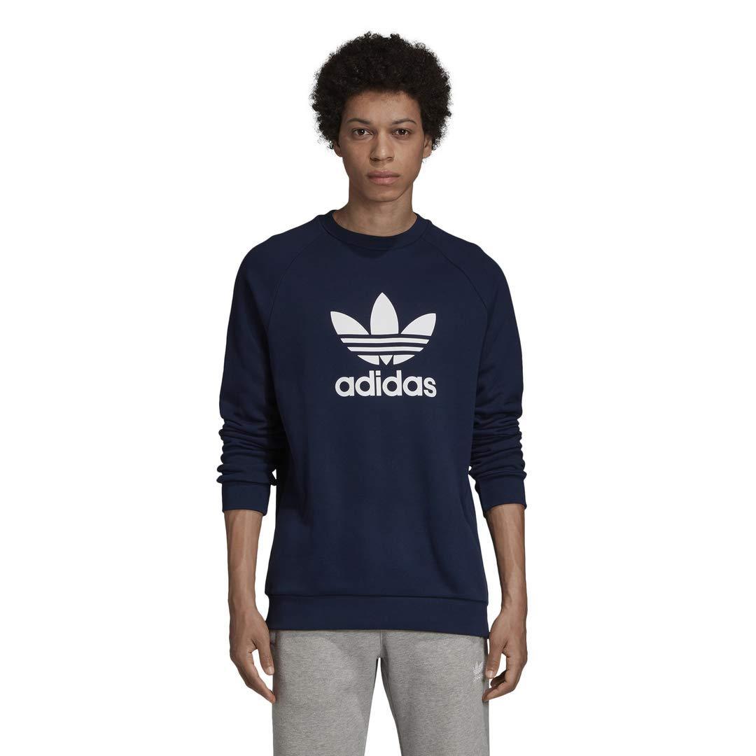 adidas Originals Trefoil Crewneck Sweatshirt in Blue for Men - Lyst