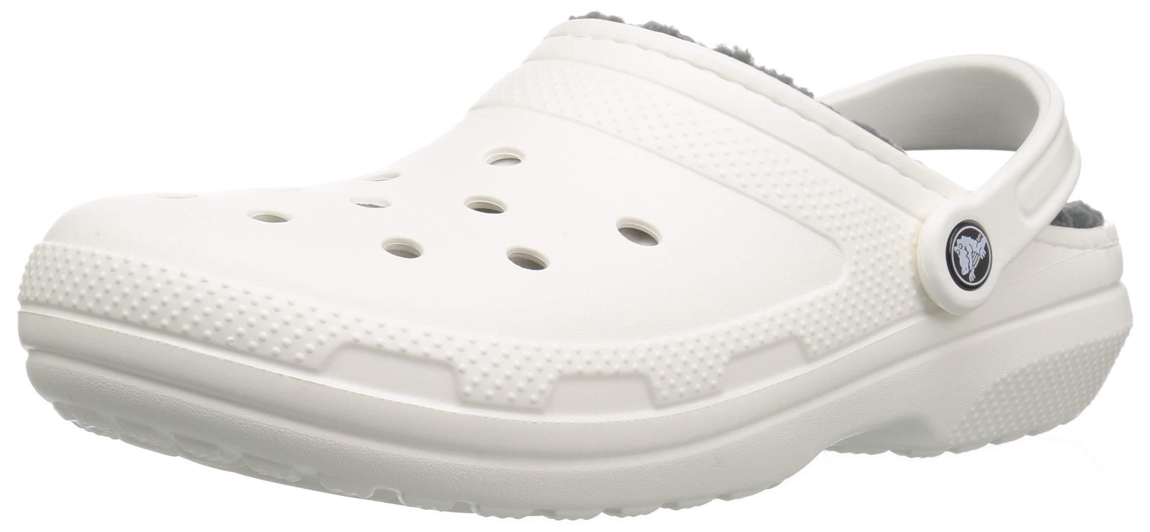 white crocs lined clog women's