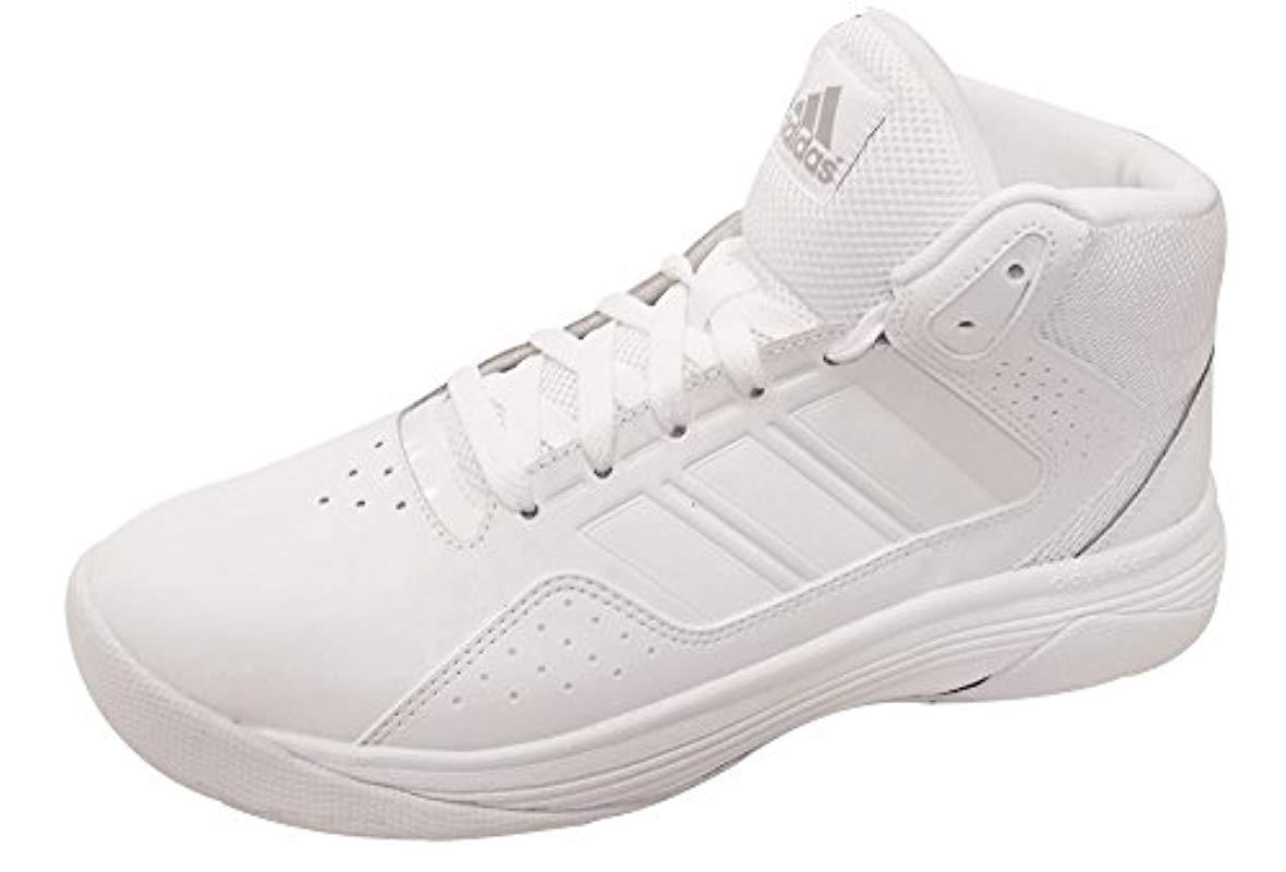 adidas Rubber Performance Cloudfoam Ilation Mid Basketball Shoe in White  for Men | Lyst