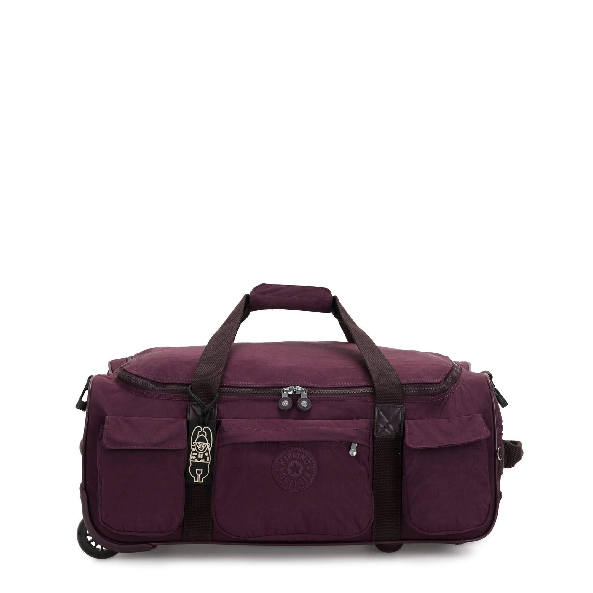 Kipling Discover Large Rolling Duffle Weekender Bag in Purple | Lyst