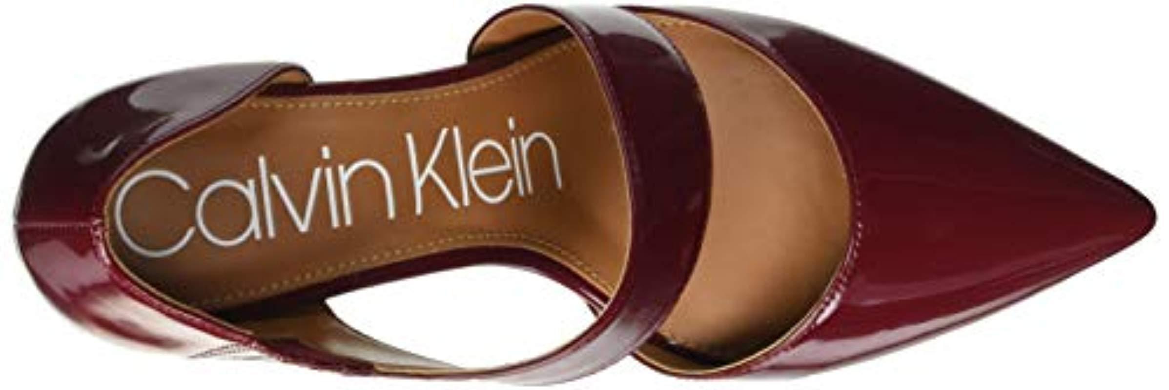 Calvin Klein Gella Pump in Red | Lyst