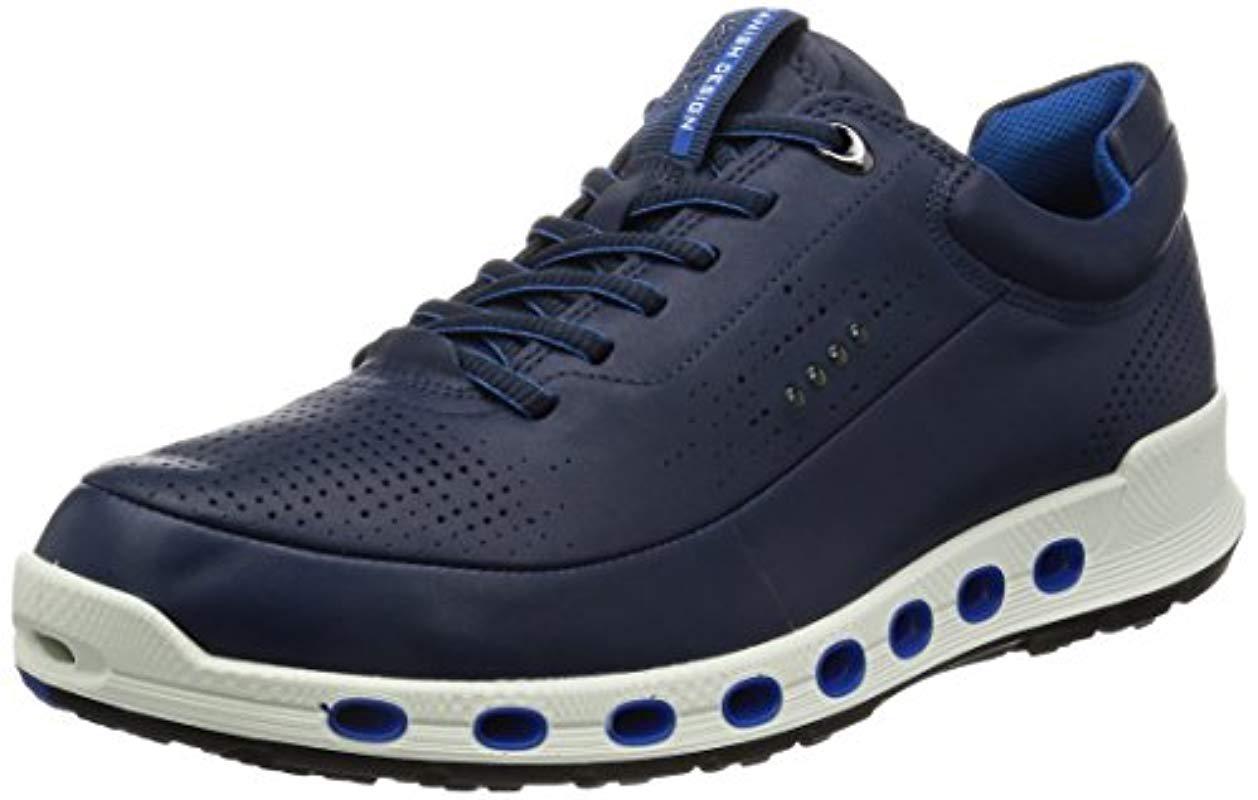 Ecco 2.0 Leather Gore-tex Fashion Sneaker in Blue |