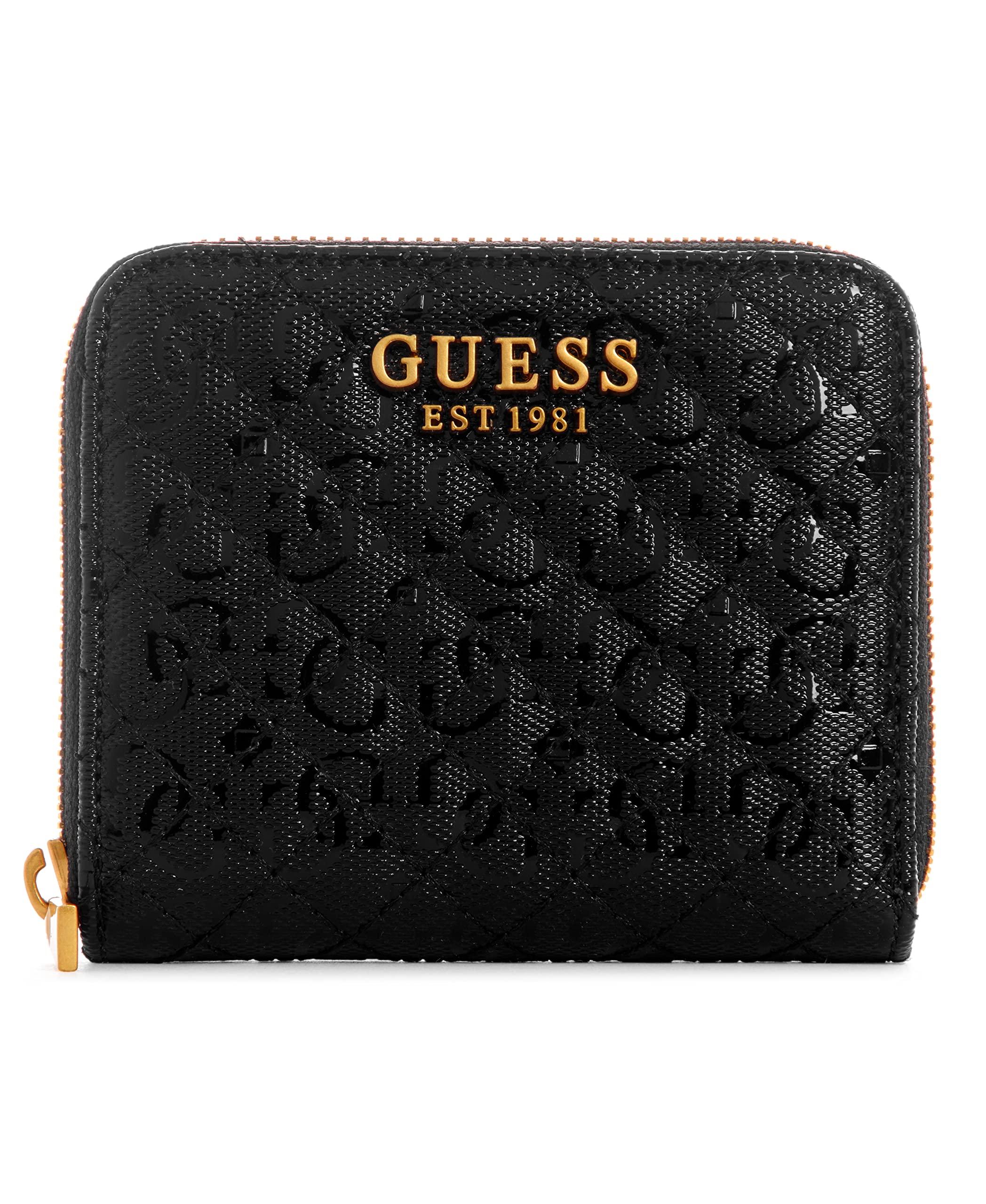 Guess Nerina Small Zip Around Wallet in Black Lyst