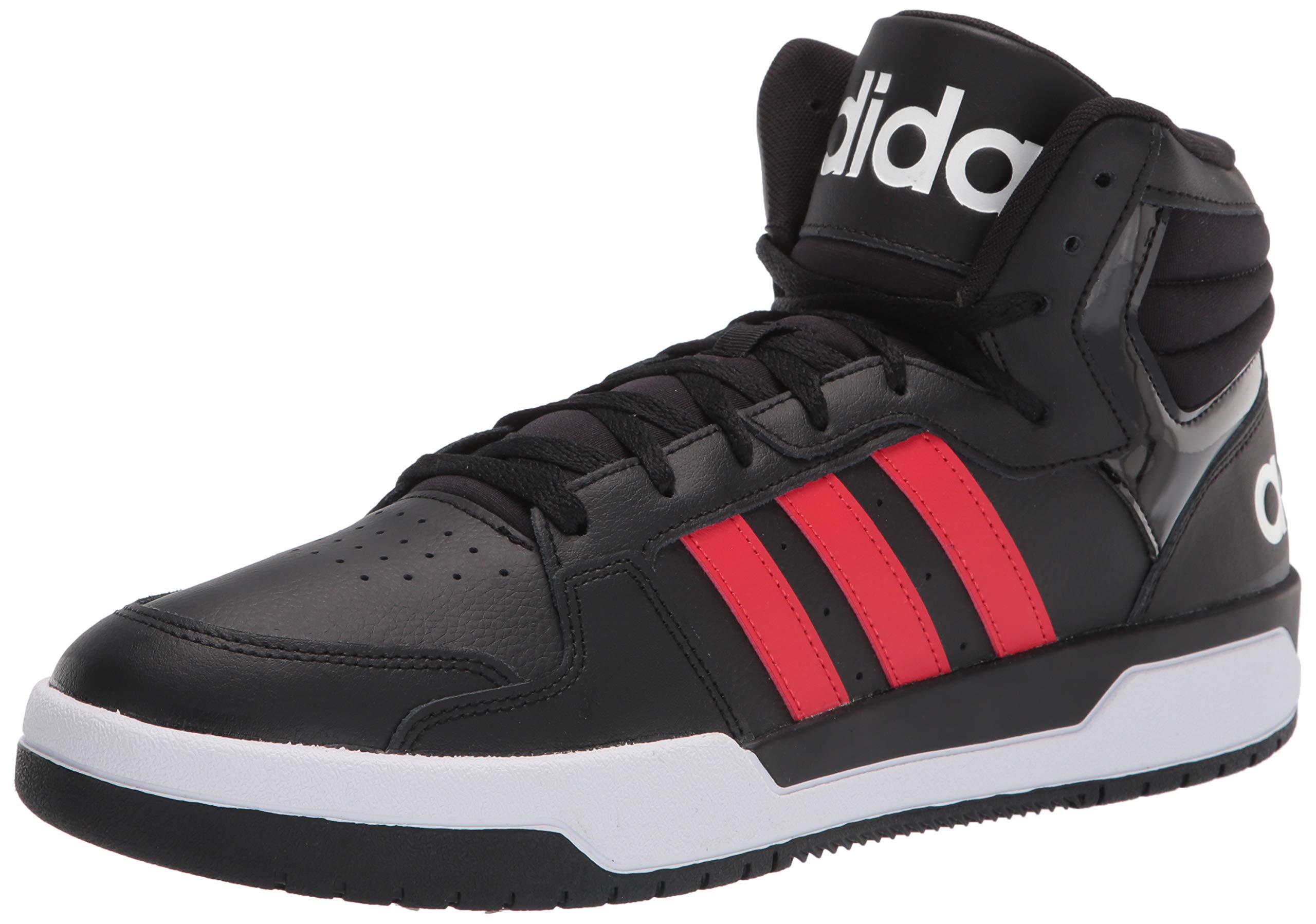 adidas Entrap Mid Basketball Shoe in Black/Vivid Red/White (Black) for Men  | Lyst
