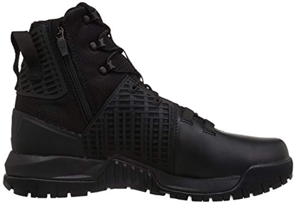 Under Armour Stryker Side Zip Military And Tactical Boot in Black for ...