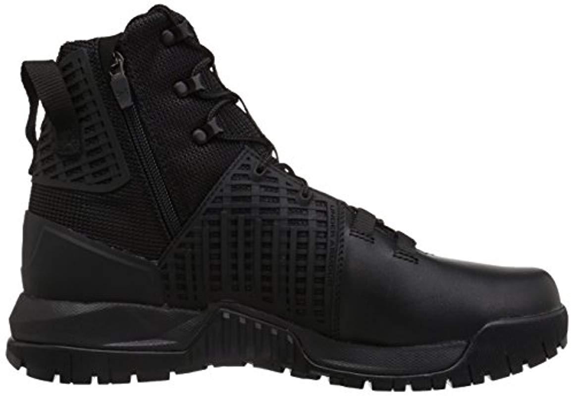 Under Armour Stryker Side Zip Military And Tactical Boot in Black for