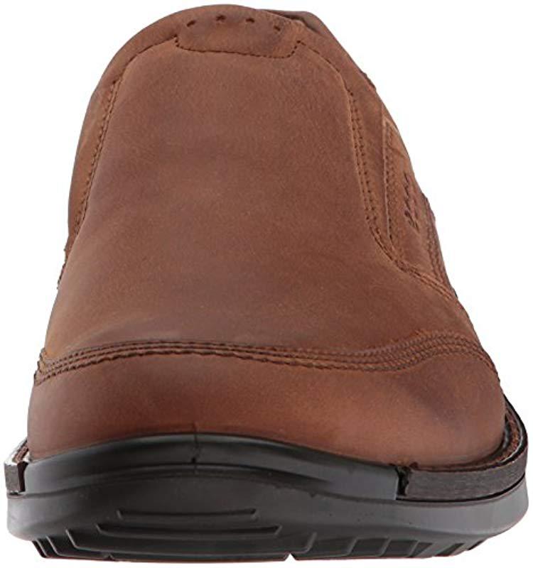 Ecco Leather Fusion Ii Slip On Slip-on Loafer in Brown for Men - Lyst