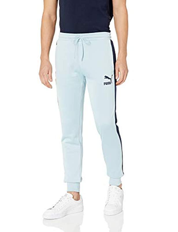 puma blue track pants