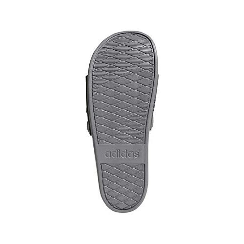 grey adilette slides