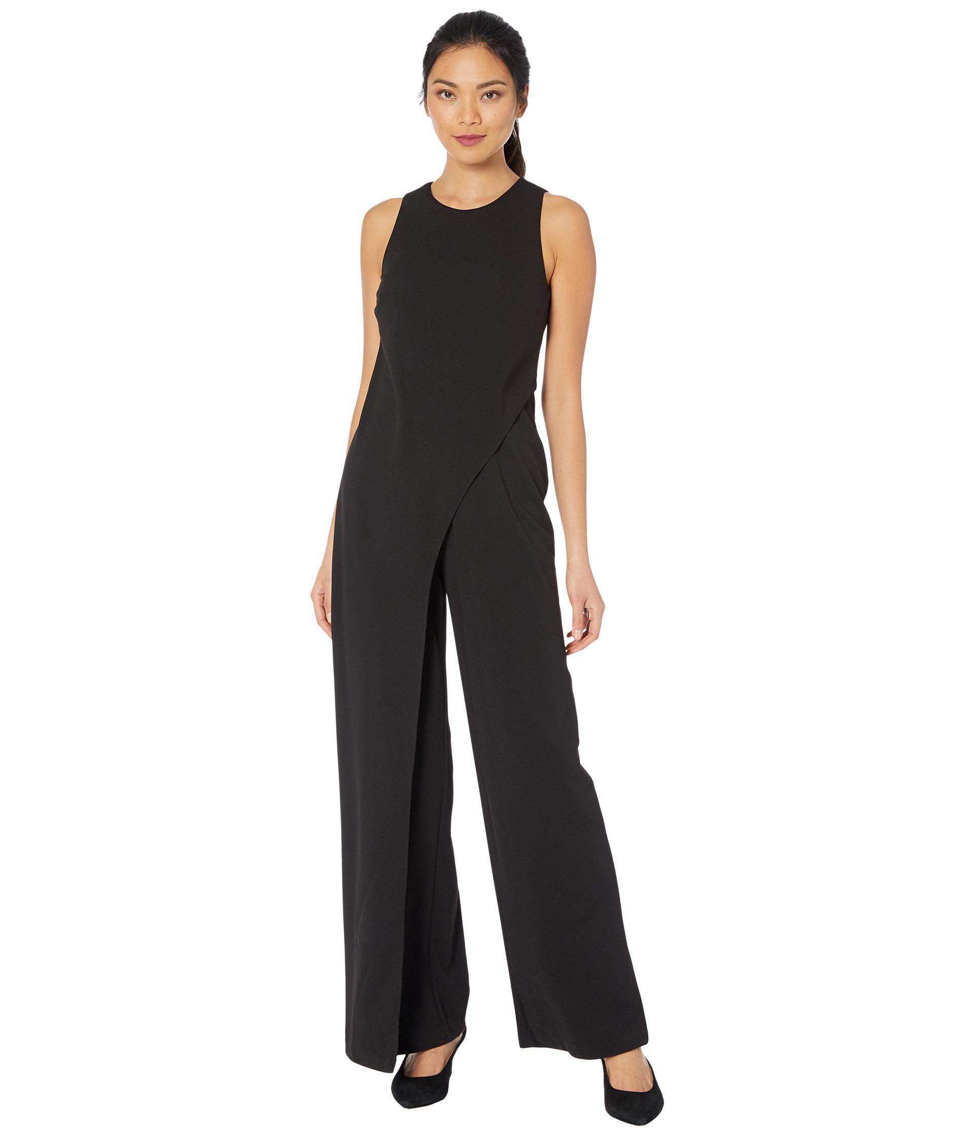 Adrianna Papell Crepe Halter Jumpsuit in Black - Save 54% - Lyst