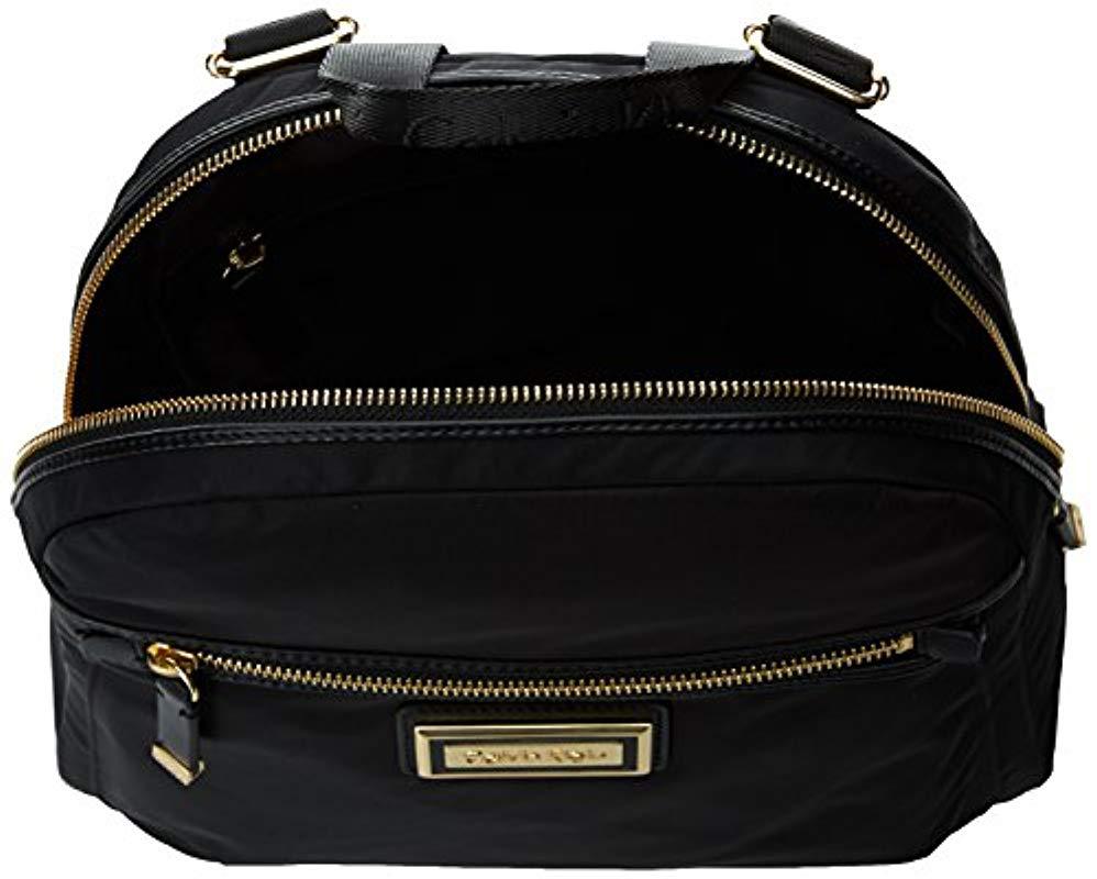 Calvin Klein Synthetic Belfast Nylon Key Item Backpack in Black/Gold