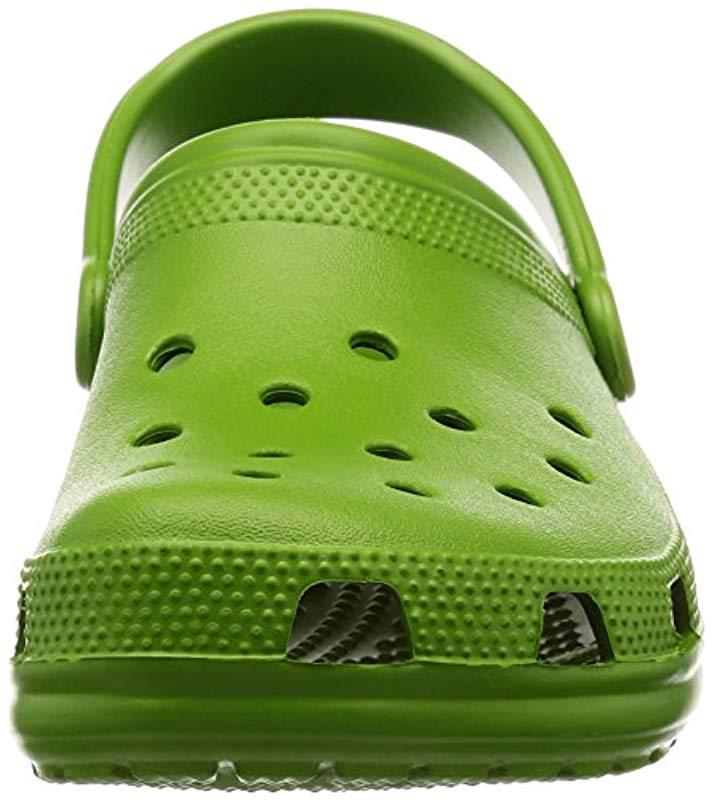 olive green mens crocs