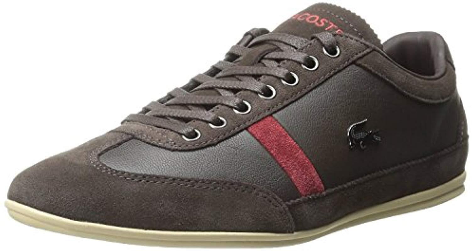 Lacoste Suede Misano 22 Lcr Fashion Sneaker in Dark Brown (Brown) for Men -  Lyst