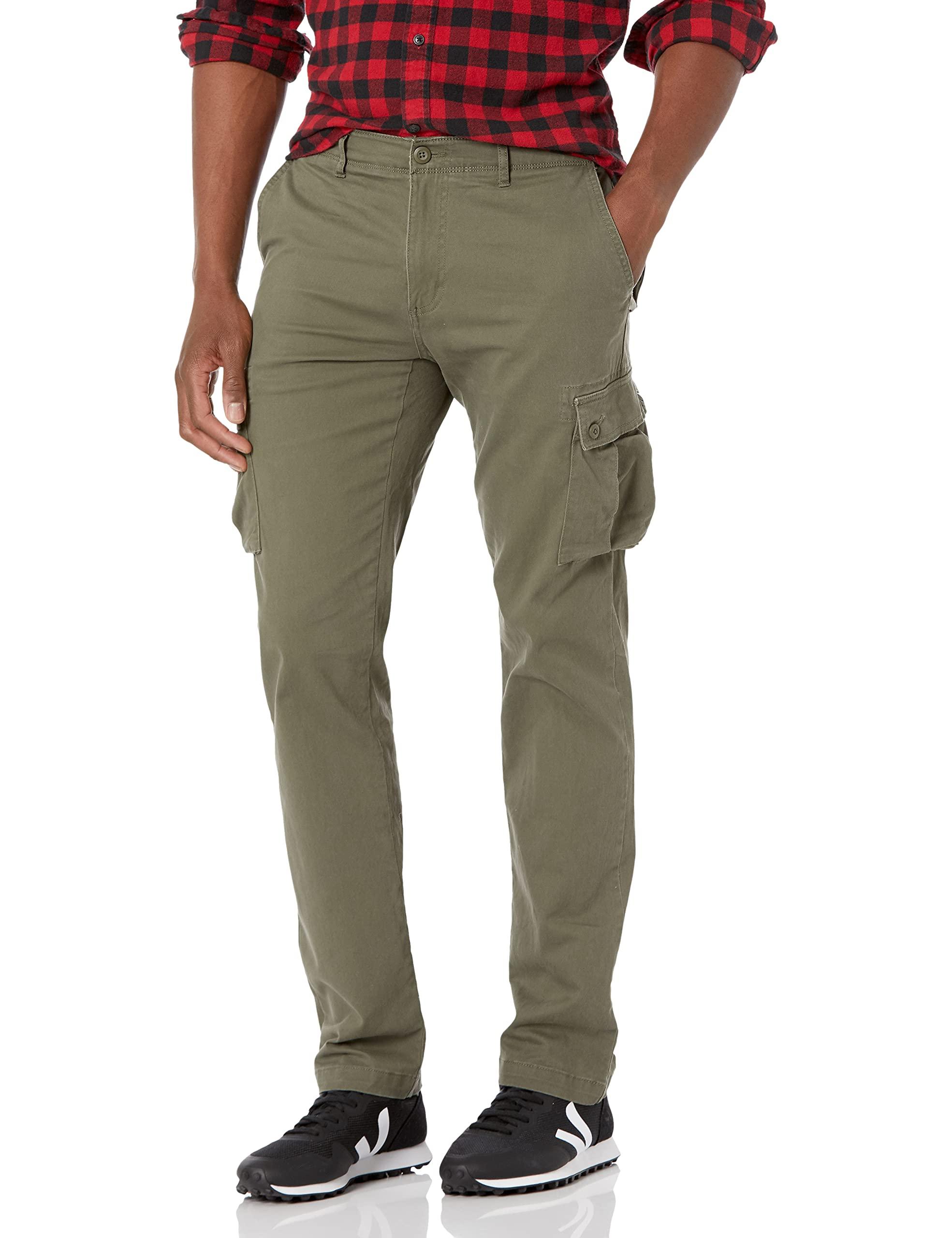 Amazon Essentials Slim-fit Stretch Cargo Trouser in Green for Men | Lyst