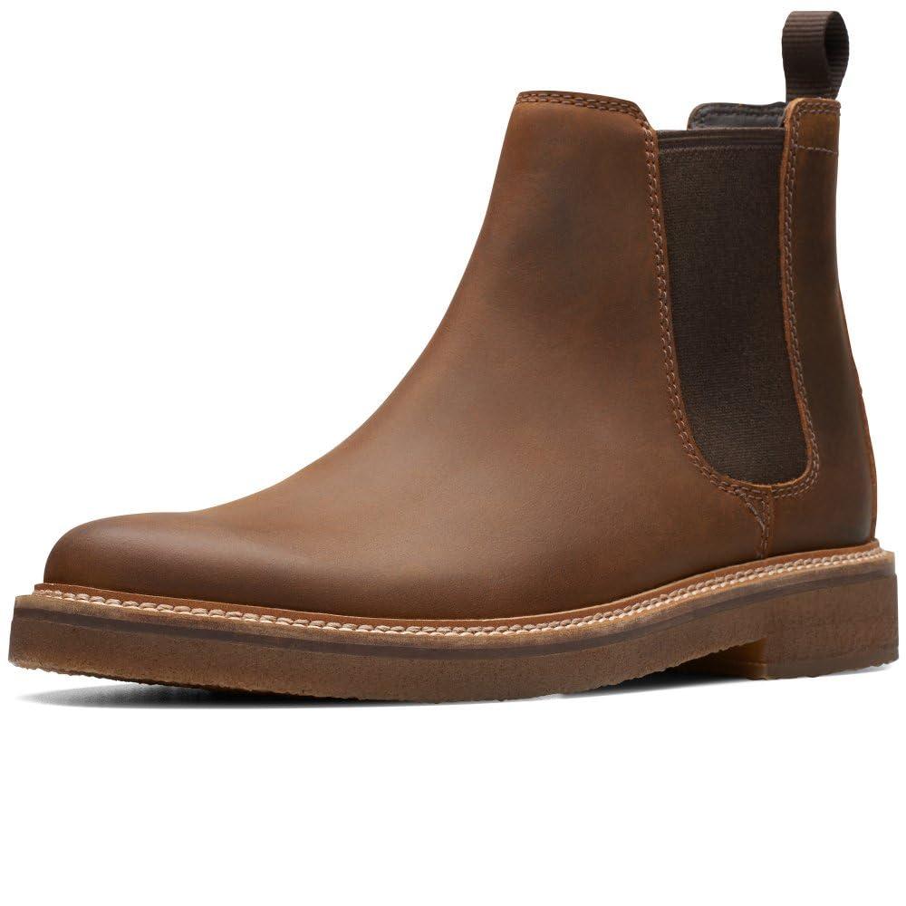 clarks tan chelsea boots