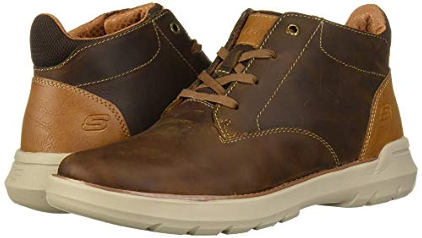 Skechers Dovenomolens Lace Up Boot Hiking in Brown for Men Lyst
