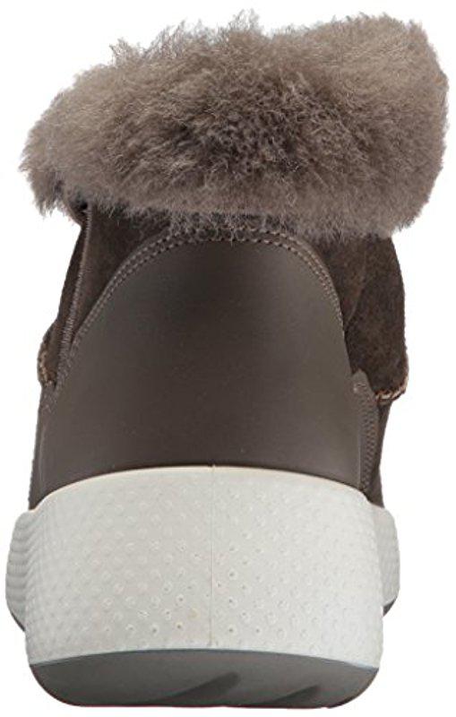 Ecco Fur Ukiuk Snow Boots in Dark Clay/Dark Clay (Brown) - Lyst
