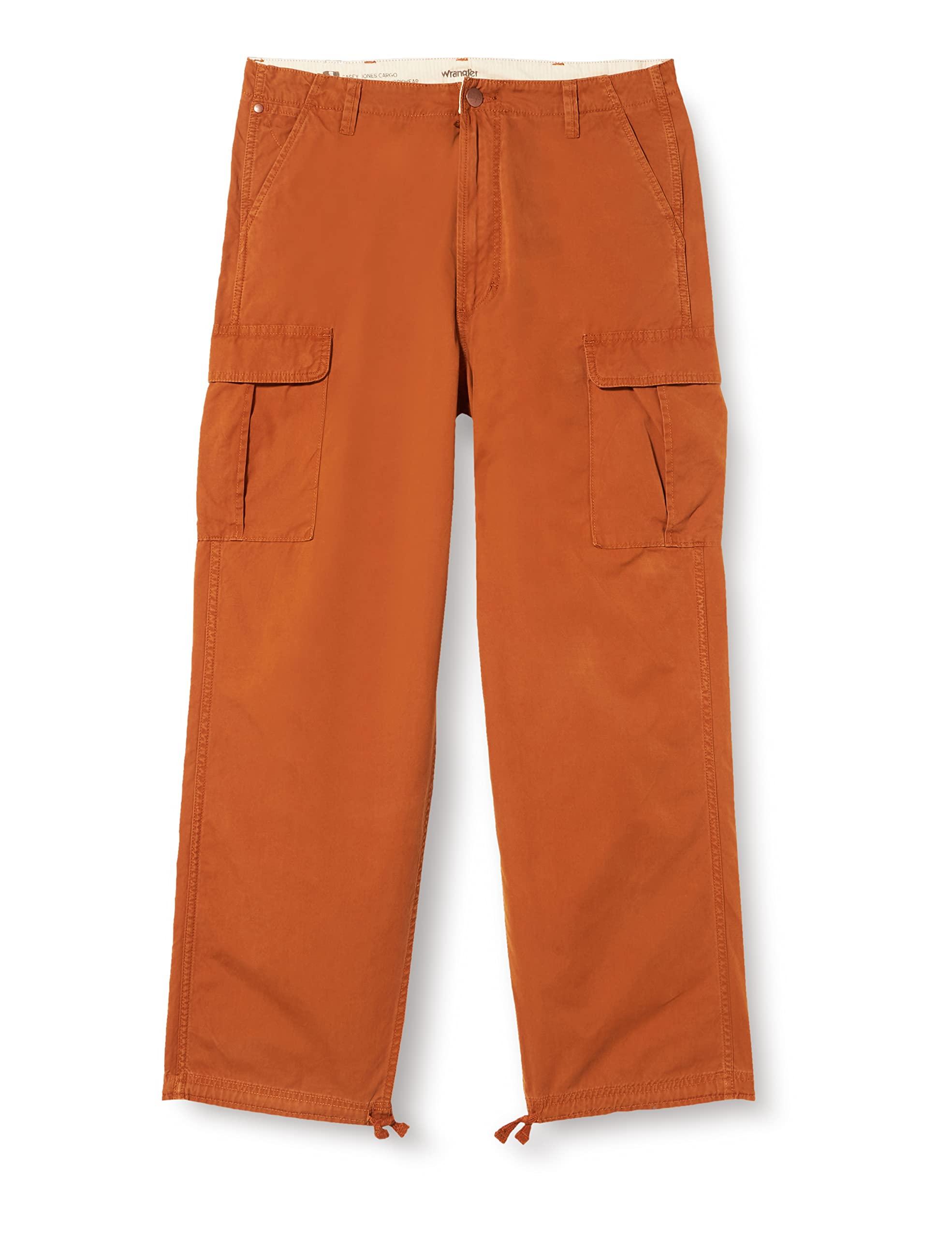 Wrangler Casey Jones Cargo Trousers in Orange for Men | Lyst UK