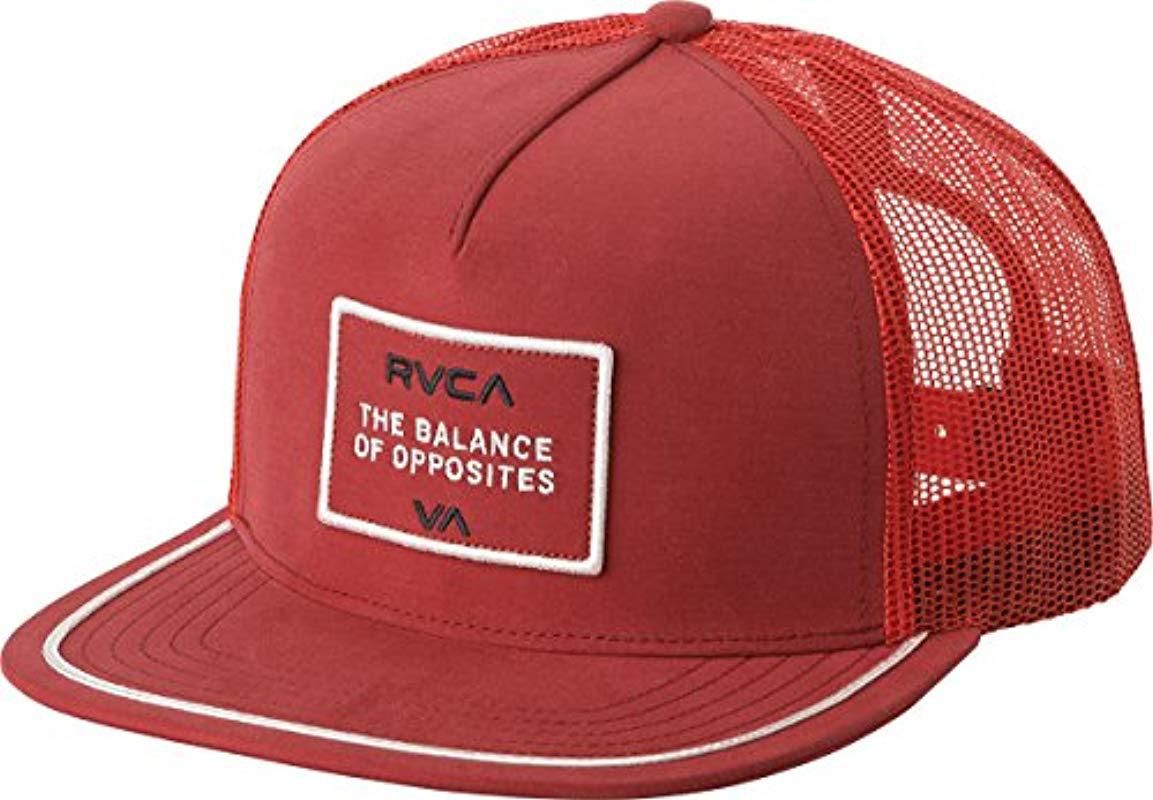 Red rvca hat Clearance