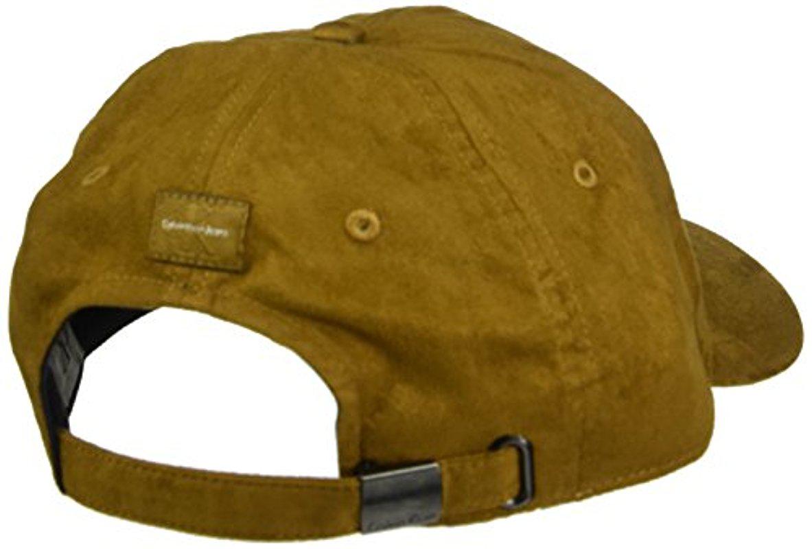 caramel suede baseball cap