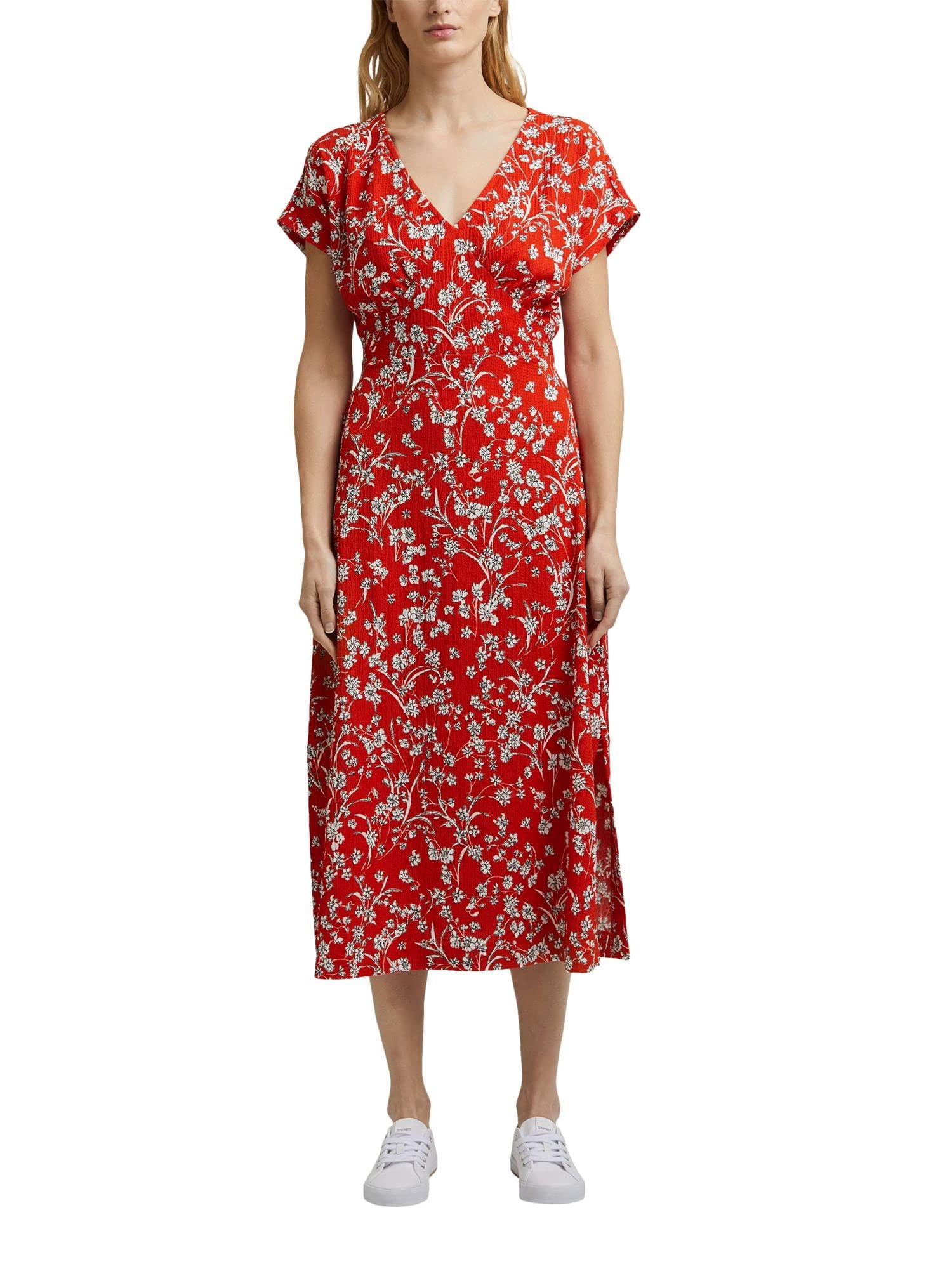 Esprit 041EE1E330 Kleid in Rot | Lyst DE