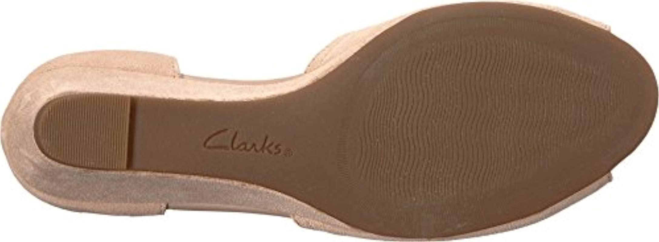 clarks women's flores raye wedge sandal