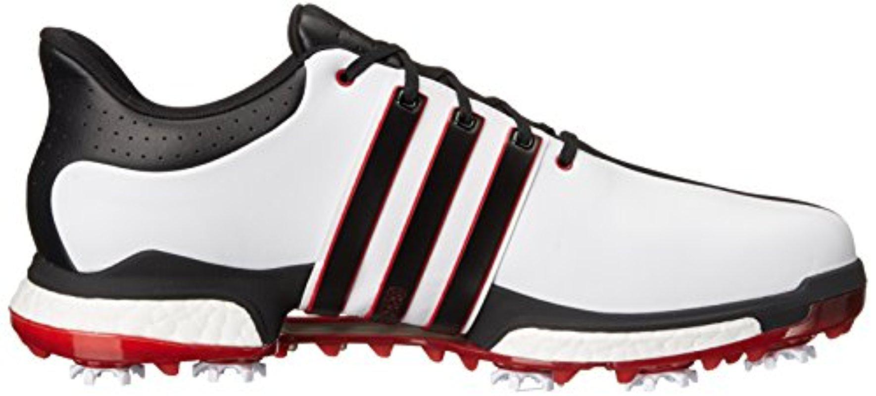 adidas Leather Golf S Tour360 Boost Spiked Shoe,white/black/power Red,11 2e  Us for Men | Lyst
