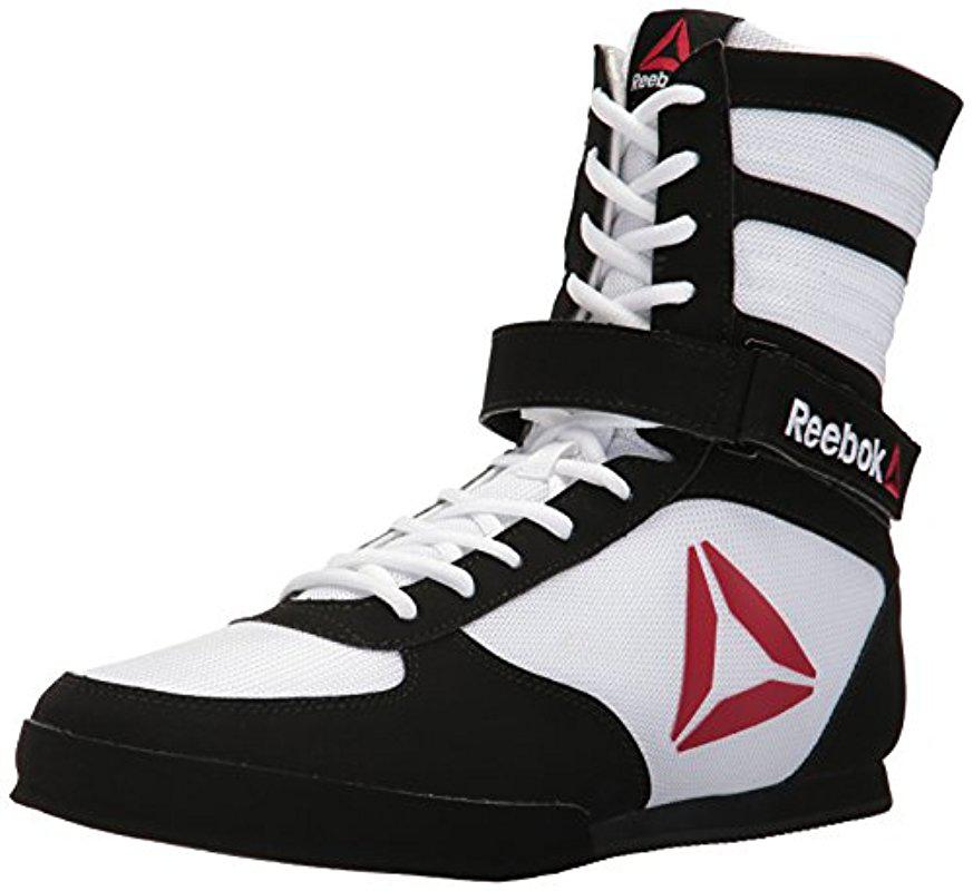 reebok white and gold boxing boots