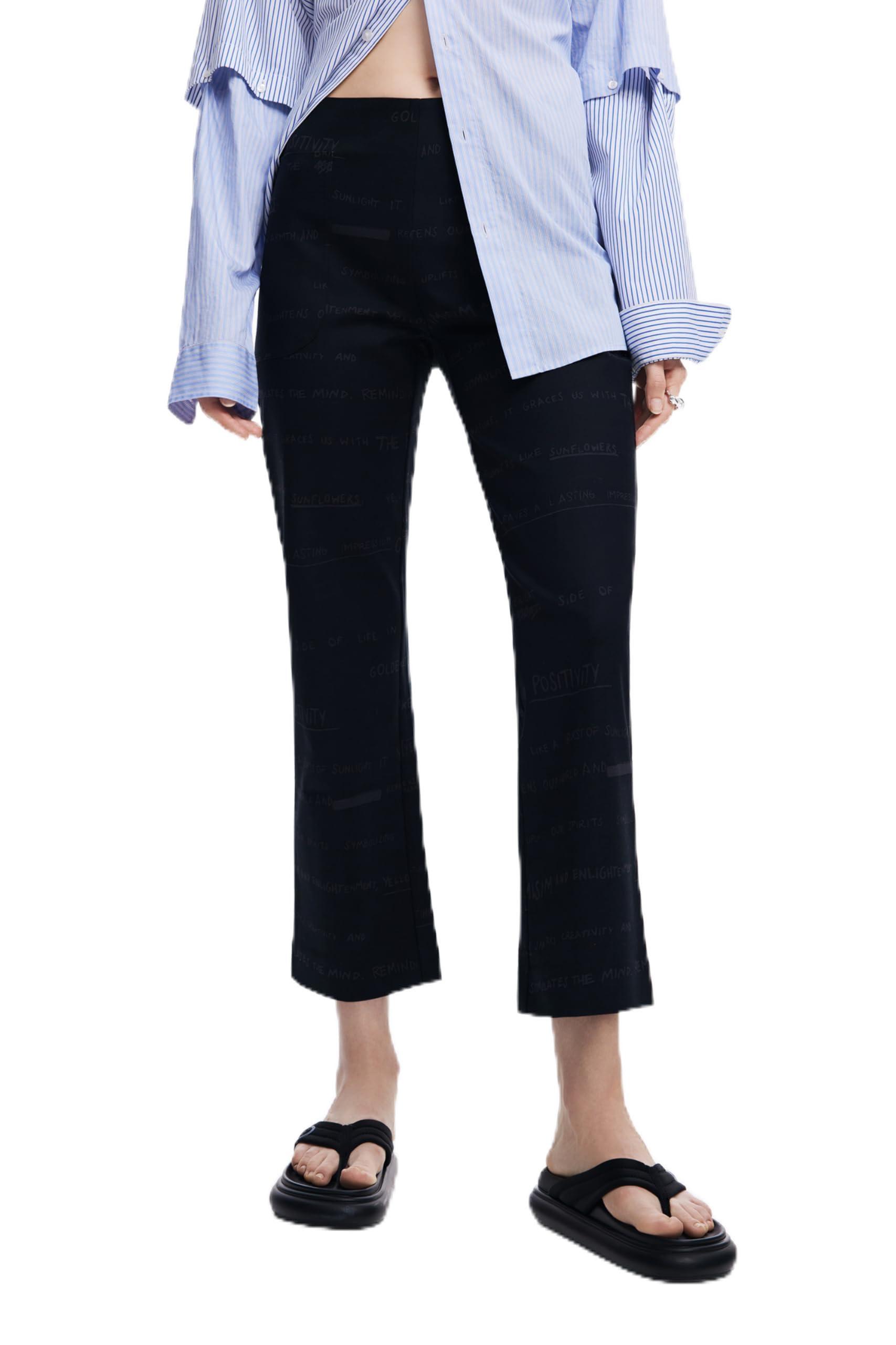 Desigual Woven Long Trousers Pants in Blue Lyst UK