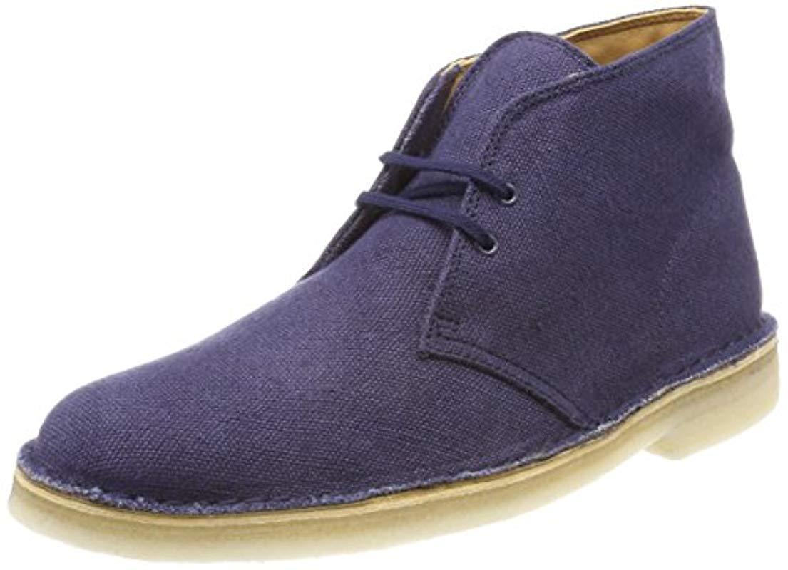 Clarks Desert Boots in Blue for Men - Lyst