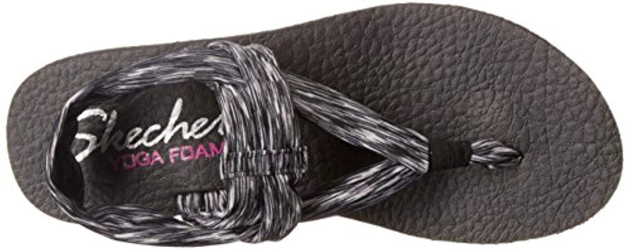 Skechers Damen Meditation Studio Kicks Offene Sandalen in Schwarz - Sparen  Sie 47% - Lyst